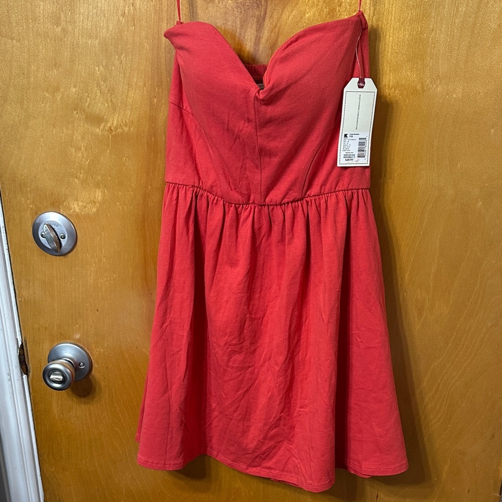 Adam Levine Collection Strapless Coral Dress